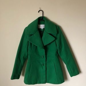 Jessica Simpson Green Peacoat